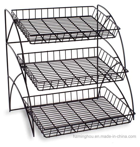 tabletop tiered box metal|Amazon.com: Metal Tiered Display Rack.